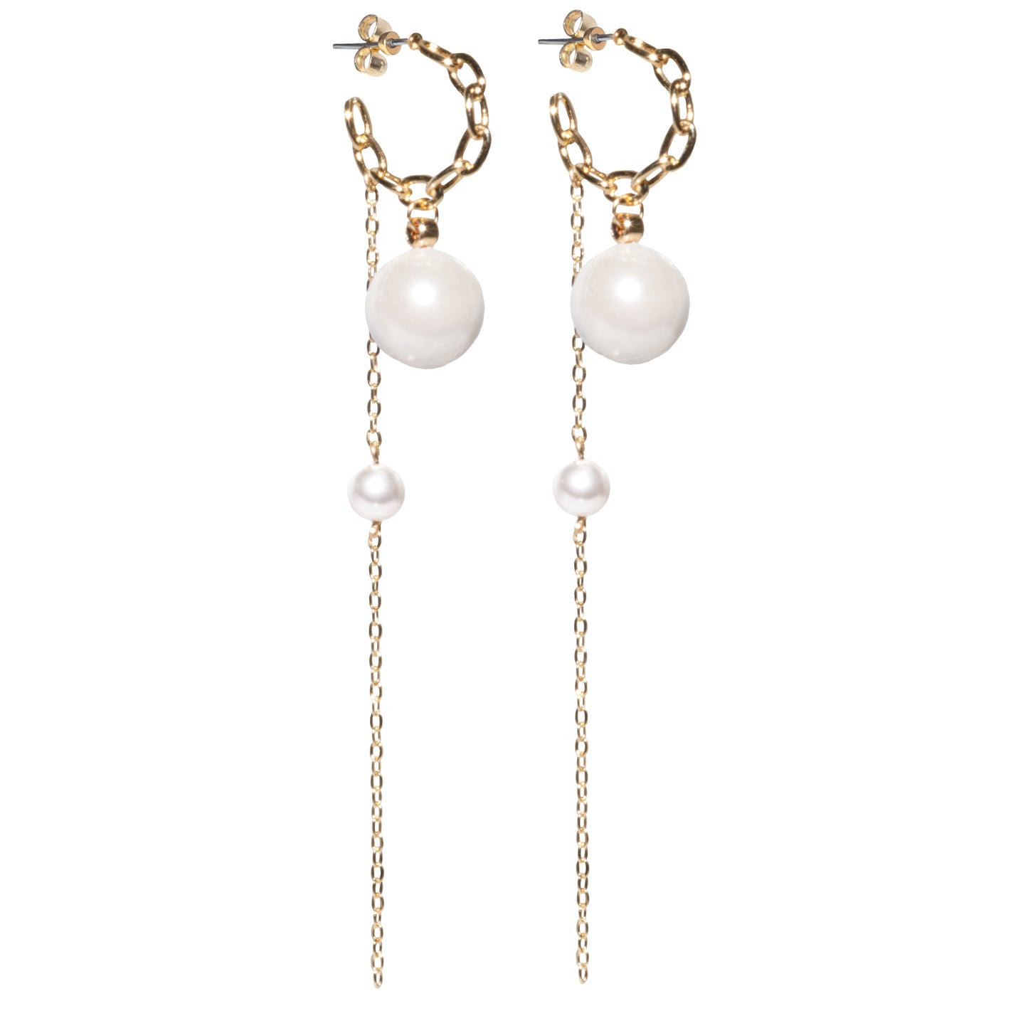 Auréole Earrings — White Powder