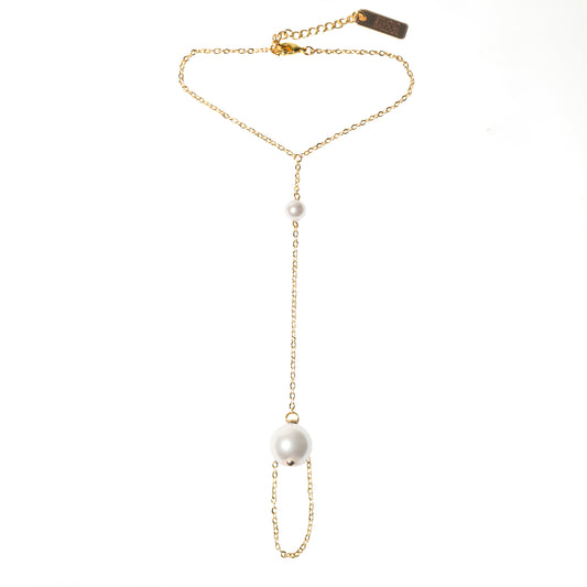 Auréole Hand Harness In White Powder