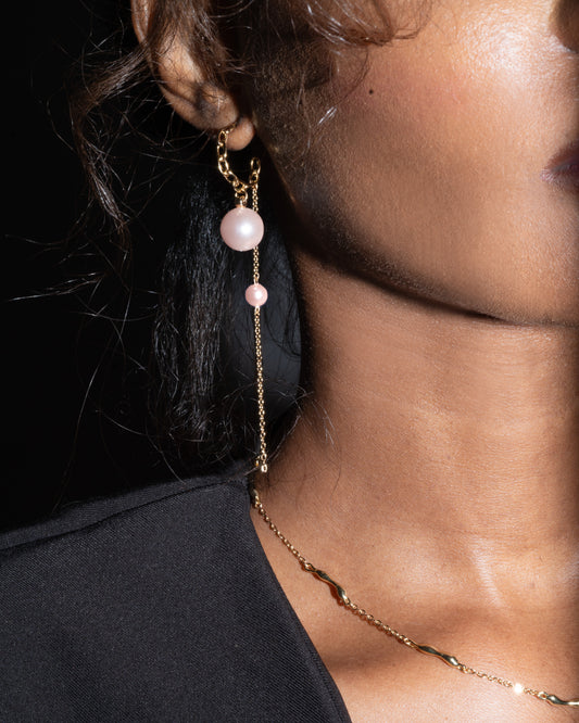 Auréole Earrings — Blush Pink