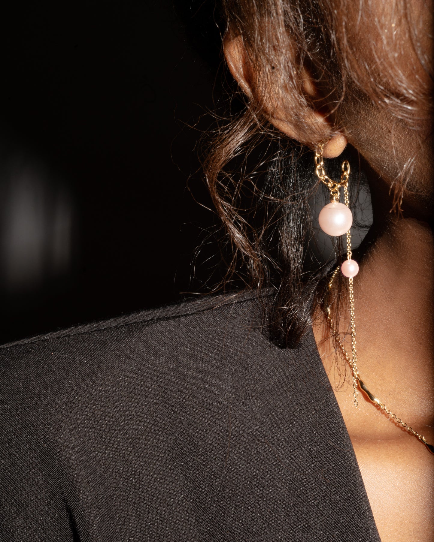 Auréole Earrings — Blush Pink