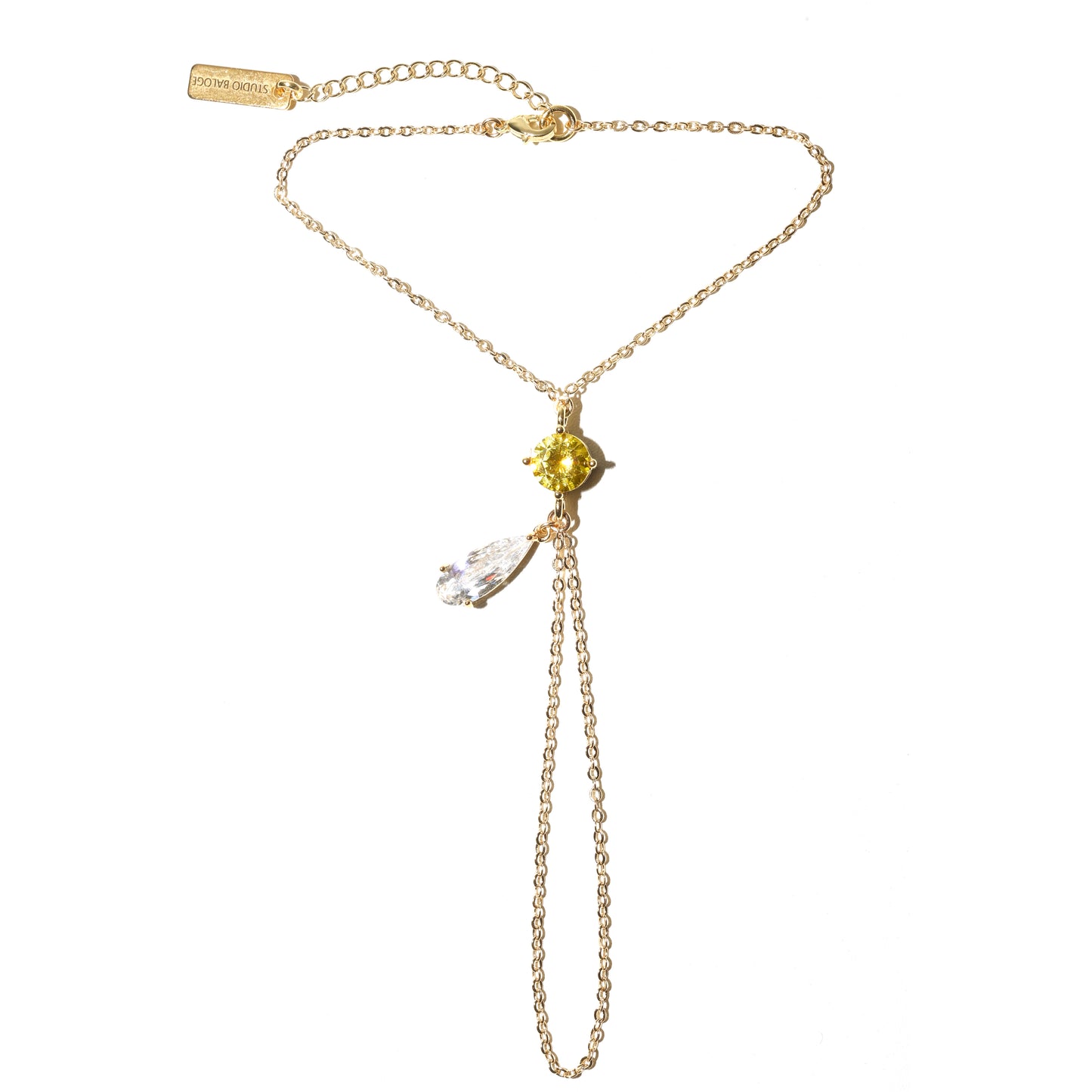 Lumina Hand Chain in Yellow